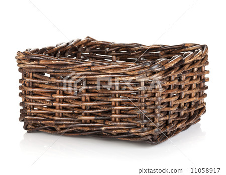Empty wicker basket Empty wicker basket 11058917
