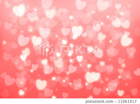 Valentine's day pink hearts background - Stock Illustration [11061817 ...