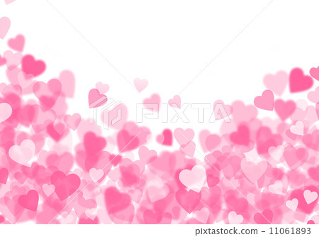 Valentine's day pink hearts background - Stock Illustration [11061893 ...
