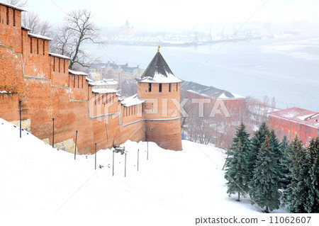 Mist view Strelka from Nizhny Novgorod Kremlin Russia Mist view Strelka from Nizhny Novgorod Kremlin Russia 11062607