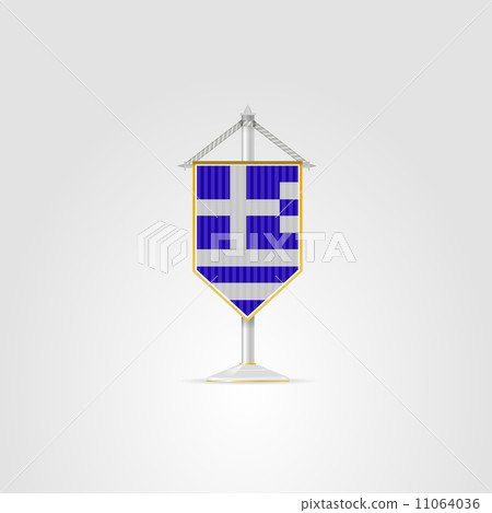 Illustration of national symbols of European countries. Greece. 11064036