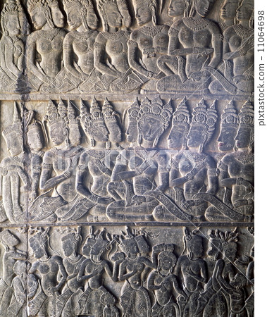 吳哥窟救濟在第一個走廊 11064698