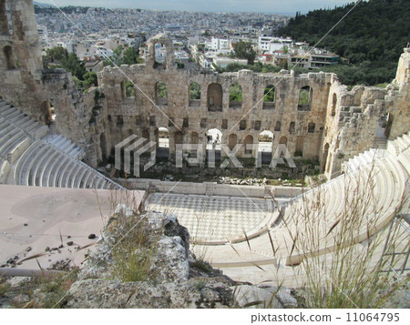 雅典衛城音樂廳的全景 雅典衛城音樂廳的全景 11064795
