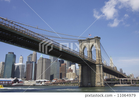 布魯克林大橋在夏天 11064979