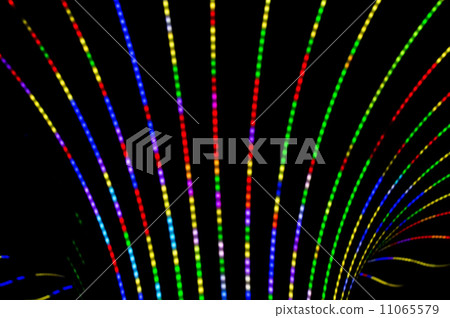 Neon abstract background of lines and bokeh Neon abstract background of lines and bokeh 11065579