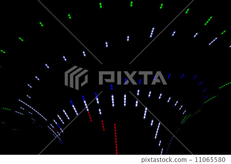 Neon abstract background of lines and bokeh 11065580