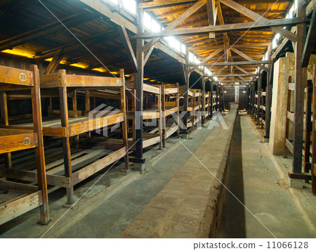 Dormitory in Birkenau concentration camp Dormitory in Birkenau concentration camp 11066128