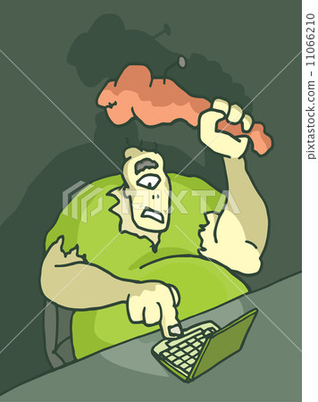 Trolling on a laptop 11066210