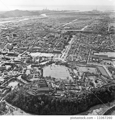 1972 Aerial view Around Himeji castle 1972 Aerial view Around Himeji castle 11067260