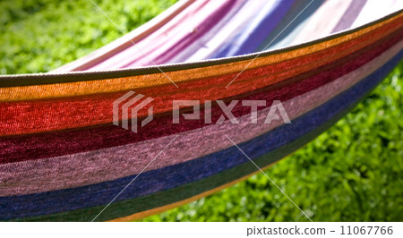 Colorful striped textile hammock abstract background Colorful striped textile hammock abstract background 11067766