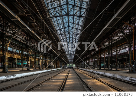 Large industrial hall of a repair station Large industrial hall of a repair station 11068173