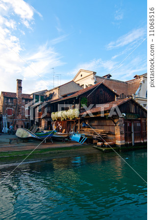 Venice Italy San Trovaso squero view Venice Italy San Trovaso squero view 11068516