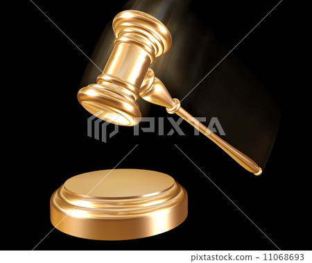 Gold gavel. Gold gavel. 11068693