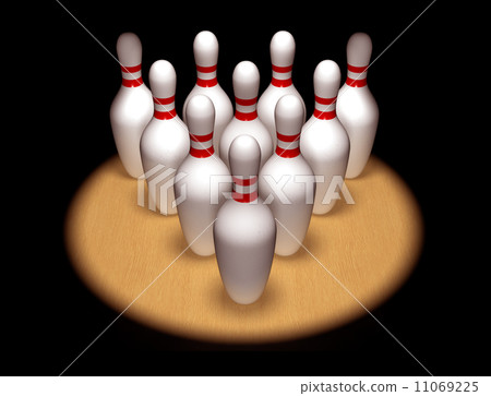 Ten pins standing to attention 11069225