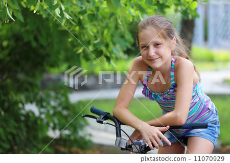 girl with bike girl with bike 11070929
