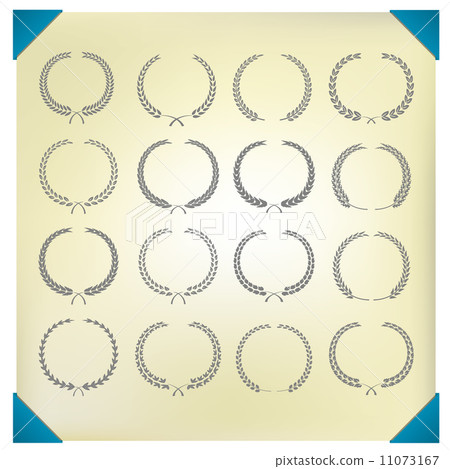 Laurel Wreaths Vector Collection. 11073167