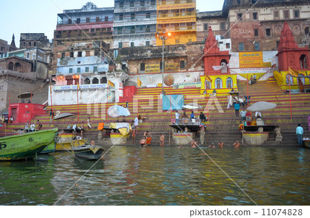 People who bath in the early morning Banarashu Ghat 11074828