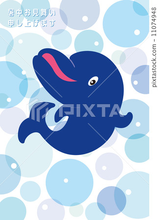 Dolphin's hot weather symptoms in the water 11074948