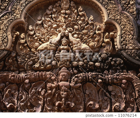 Banteay Srei膠水的第二個圓周壁的門 Banteay Srei膠水的第二個圓周壁的門 11076214