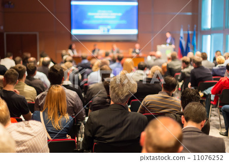 Audience at the conference hall. Audience at the conference hall. 11076252