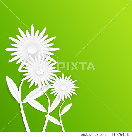 White Gerbera paper flower.Spring card White Gerbera paper flower.Spring card 11076408