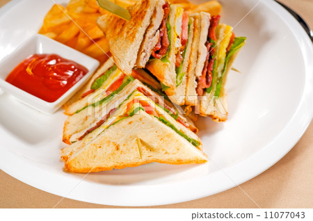 triple decker club sandwich triple decker club sandwich 11077043