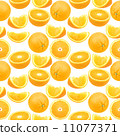 Seamless pattern of oranges 11077371