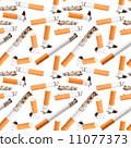 Seamless pattern of cigarette butt 11077373