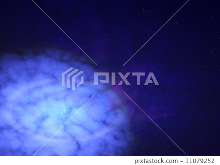 Star field in space and a nebulae Star field in space and a nebulae 11079252