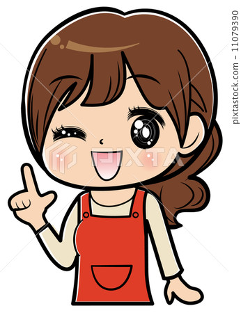 woman pointing finger woman pointing finger 11079390