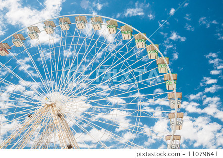 Ferris wheel of fair and amusement park  11079641