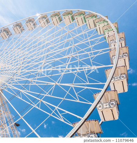 Ferris wheel of fair and amusement park Ferris wheel of fair and amusement park 11079646