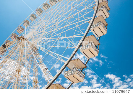 Ferris wheel of fair and amusement park  11079647