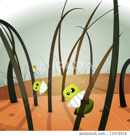 Lice Invasion Inside Hairy Landscape 11079916