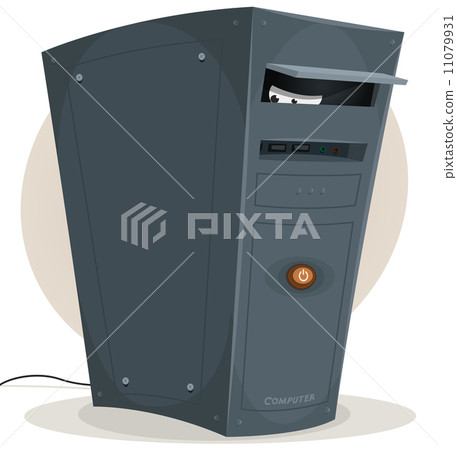 Spying Eyes From My Desktop Computer 11079931