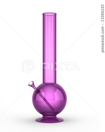 Purple bong isolated on white background 11080285