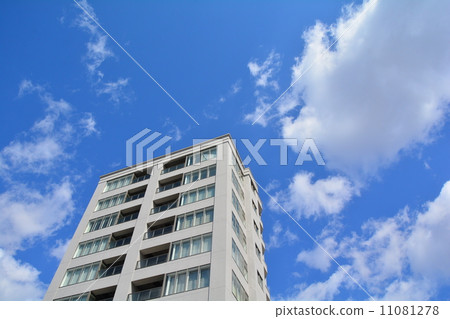 Apartment and blue sky Apartment and blue sky 11081278