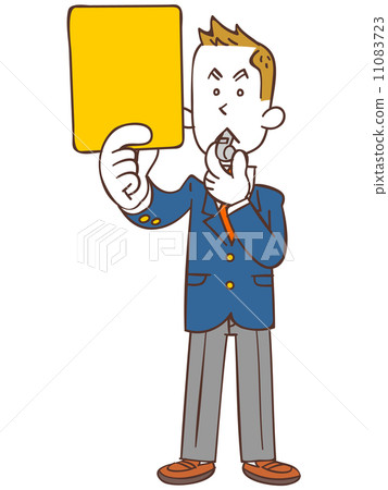 Male student who issues yellow card Male student who issues yellow card 11083723