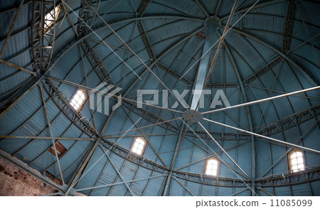 Inner space of dome in old tower. Vyborg Castle. Russia 11085099