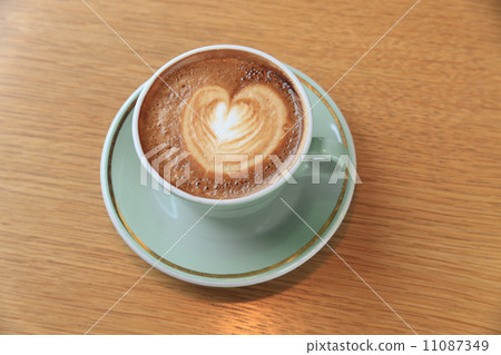 Image of latte art (cafe latte) Image of latte art (cafe latte) 11087349