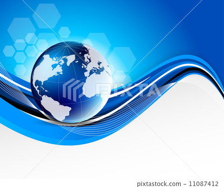 Abstract tech background with globe Abstract tech background with globe 11087412