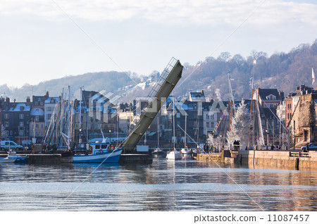 Honfleur harbour in Normandy, France Honfleur harbour in Normandy, France 11087457