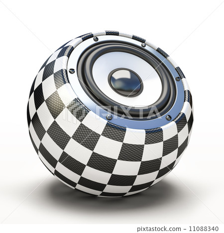 Blak and white spher speaker 11088340