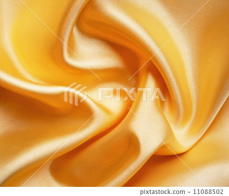 Smooth elegant golden silk as background Smooth elegant golden silk as background 11088502