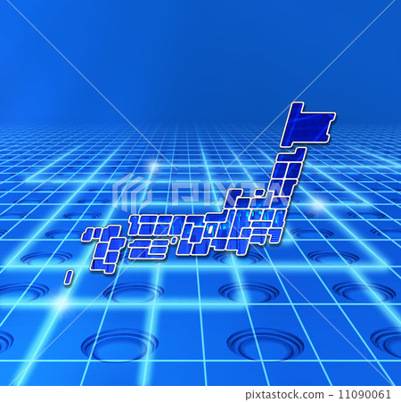 日本互聯網空間地圖·空白地圖 日本互聯網空間地圖·空白地圖 11090061