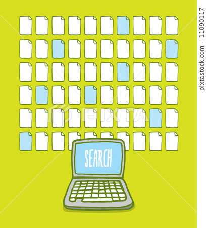 Laptop computer performing a search Laptop computer performing a search 11090117