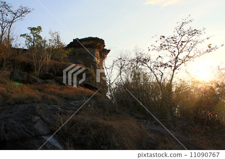 View lanscape of Pha Taem National Park in the Ubon Ratchathani View lanscape of Pha Taem National Park in the Ubon Ratchathani 11090767