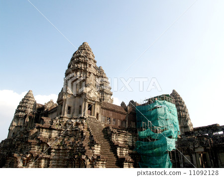 Khmer architecture Bayon temple , Angkor Wat, , Siem Reap, Cambo 11092128