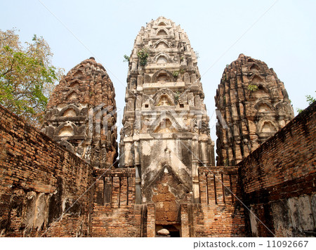 Temple Buddha Statue in Sukhothai Historical Park,Thailand 11092667