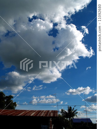 different colorful sky clouds set 11092680